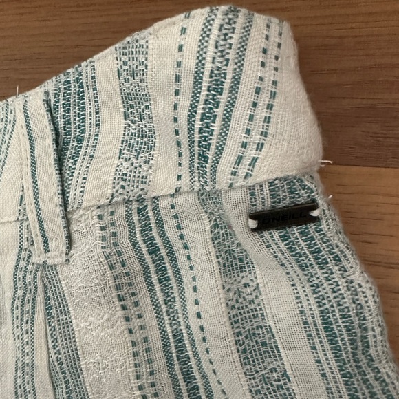 O’Neill Embroidered Emerald Green Stripes Casual Garcia Shorts NWT - Picture 15 of 15